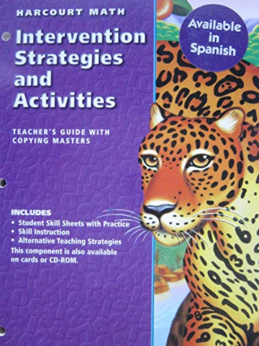 9780153198496: Harcourt Math: Intervention Strategies and Activities - Grade 6 (Teacher's Guide with Copying Masters) (Teacher's Guide with Copying Masters)