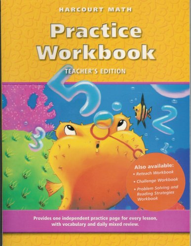 Beispielbild fr Harcourt Math Practice Workbook Teacher Edition ISBN 0153206608 zum Verkauf von Wonder Book
