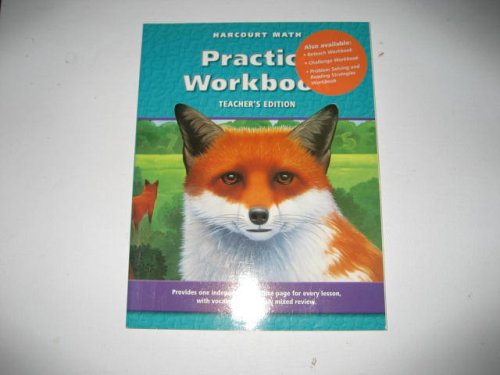 9780153206634: Title: Harcourt Math Practice Workbook Teachers Edition