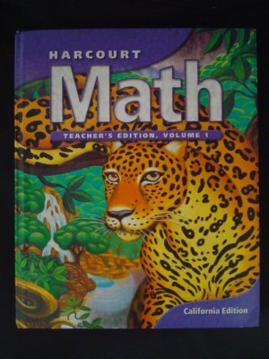 9780153207525: Harcourt Math, Grade 1, Volume 1, Teacher's Edition