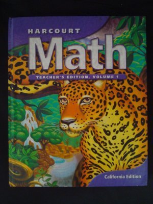 Stock image for Harcourt Math, Grade 1, Volume 1, Teacher's Edition ; 9780153207525 ; 0153207523 for sale by APlus Textbooks