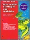 Beispielbild fr Intervention Strategies and Activities: Teacher's Guide With Copying Masters (Harcourt Math, Grade 4) zum Verkauf von Dailey Ranch Books