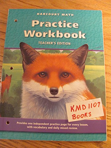 9780153207976: Harcourt Math, Practice Workbook, Teacher's Edition