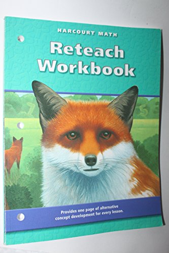 Stock image for Harcourt School Publishers Math: Reteach Workbook Gr5 (Math 02 Y010) for sale by Redux Books