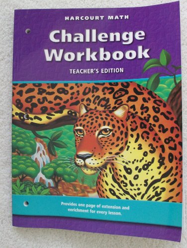 Harcourt Math Challenge Workbook Teacher's Edition Grade 6