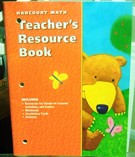 Imagen de archivo de Harcourt Math Teachers Resource Book Grade K National/California a la venta por dsmbooks