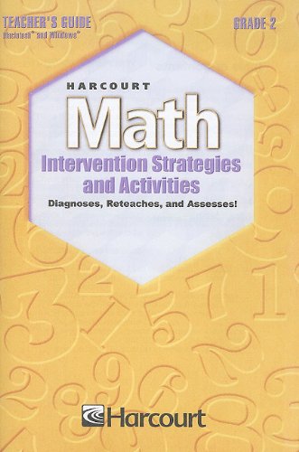 Beispielbild fr Harcourt Math Intervention Strategies and Activities, Grade 2: Diagnoses, Reteaches, and Assesses! zum Verkauf von Iridium_Books