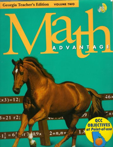 9780153212789: Math Advantage: Georgia Teacher's Edition Volume 2 Grade 4