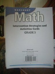 Beispielbild fr Harcourt Math Intervention Strategies and Activities Cards Grade 3 National/California Math 02 zum Verkauf von HPB-Red