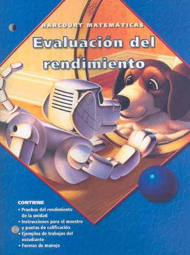 9780153216961: Harcourt Matematicas: Evaluacion del Rendimiento, Grado 3