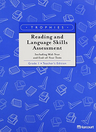 Stock image for Harcourt School Publishers Trophies: Te:Rdng/Lang Skills Asmnt G1 ; 9780153249617 ; 0153249617 for sale by APlus Textbooks