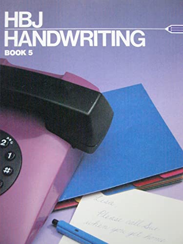 Hbj Handwriting/Book 5/Purple (9780153260063) by Johnson, Betty Kracht