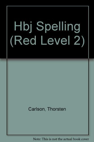 Imagen de archivo de HBJ Spelling Signature Ed. Red Level 2 a la venta por ThriftBooks-Dallas