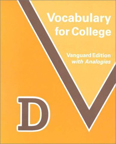 9780153296871: Vocabulary for College: Vanguard Edition With Analogies