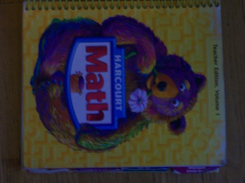 Stock image for Harcourt Math Grade 1, Vol. 1, Teacher's Edition