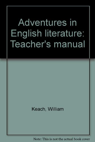 Imagen de archivo de Adventures in English literature: Teacher's manual a la venta por HPB-Red