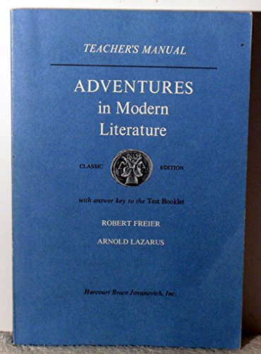 9780153353833: Adventures in modern literature