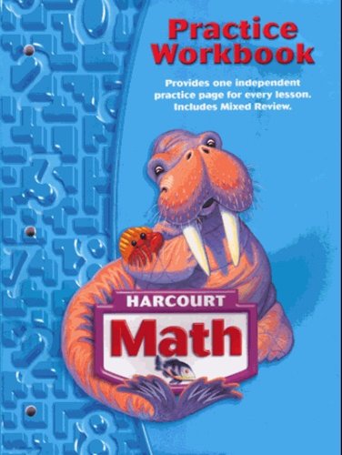 Imagen de stock para Harcourt School Publishers Math: Practice Workbook Student Edition Grade 3