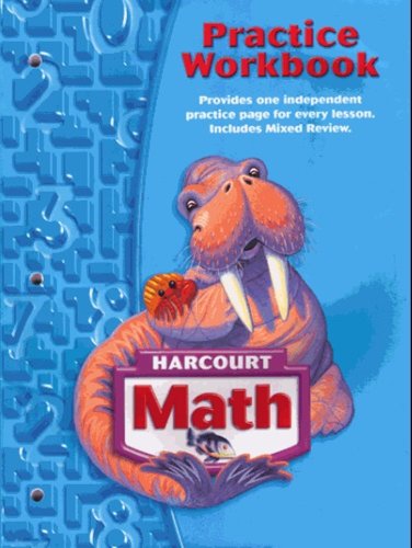 Stock image for Practice Workbook Student Edition Grade 3 (Harcourt School Publishers Math) for sale by BooksRun