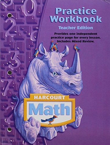 9780153364839: Harcourt Math: Practice Workbook, Grade 4, Teacher's Edition