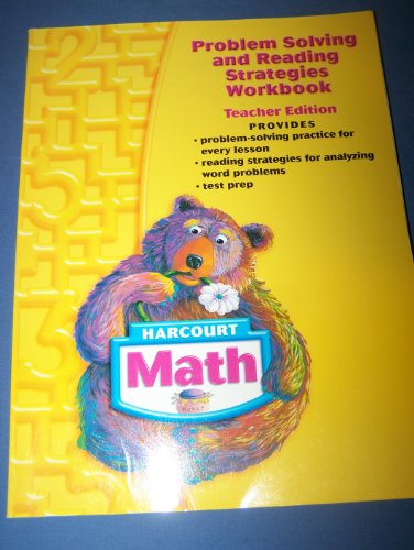 Immagine dell'editore per Harcourt Math: Problem Solving and Reading Strategies Workbook Teacher Edition Grade 1 venduto da Allied Book Company Inc.