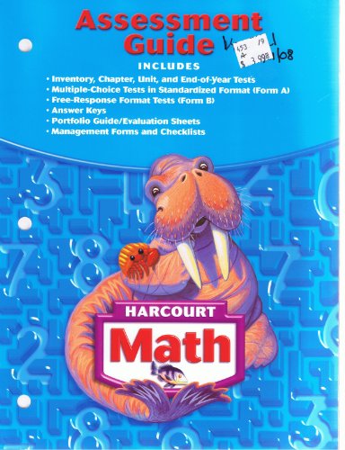 Harcourt Math: Assessment Guide, Grade 3 (9780153365393) by Harcourt School Publishers