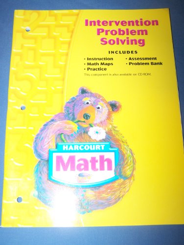 9780153368776: Harcourt Math: Intervention Problem Solving Workbook Grade 1: Harcourt School Publishers Math (Math 04)