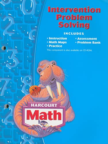 Stock image for Harcourt School Publishers Math: Intervention Problem Solving Workbook Grade 3 for sale by Wonder Book