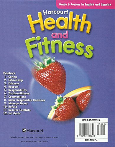 9780153387722: Harcourt Health & Fitness: Posters Gr 6