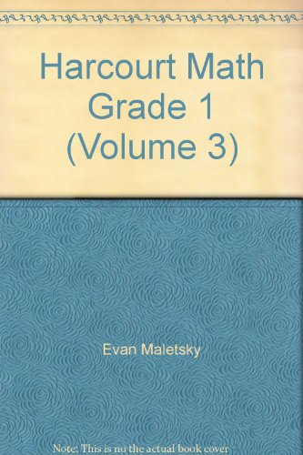 Stock image for Harcourt Math, Grade 1, Vol. 3, Teachers Edition for sale by JR Books