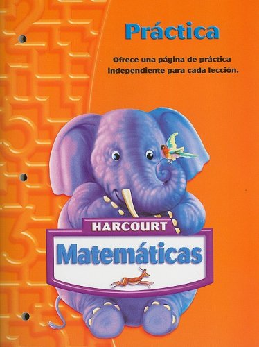 Imagen de archivo de Harcourt Matematicas: Prctica Grade K (Spanish Edition) a la venta por Iridium_Books