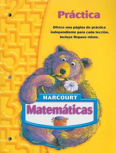 Imagen de archivo de Harcourt Matematicas: Prctica Grade 1 (Spanish Edition) ; 9780153411304 ; 0153411309 a la venta por APlus Textbooks