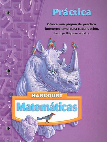Imagen de archivo de Harcourt Matematicas: Prctica Grade 4 (Spanish Edition) a la venta por Iridium_Books