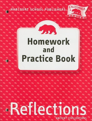 Stock image for Harcourt School Publishers Reflections California: Homework & Practice Book Reflections 07 Grade 6 for sale by SecondSale