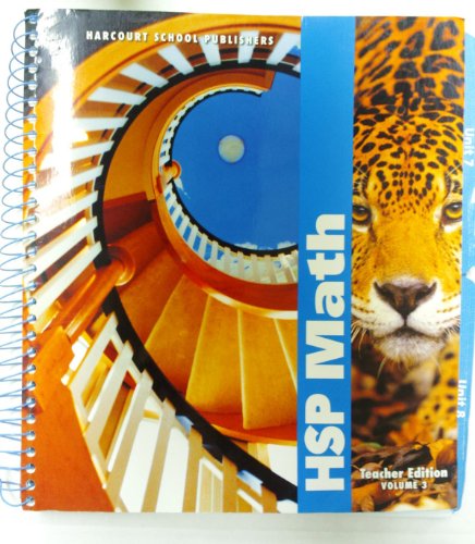 Stock image for Harcourt School Publishers Math: Teacher's Edition Vol 3 Grade 6 2009 for sale by HPB-Red