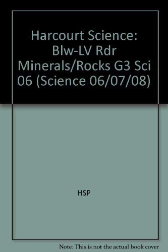 Beispielbild fr Harcourt Science: Below-Level Reader Grade 3 Minerals and Rocks zum Verkauf von Wonder Book