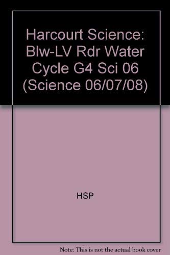 9780153438578: Water Cycle, Below-level Reader Grade 4: Harcourt School Publishers Science