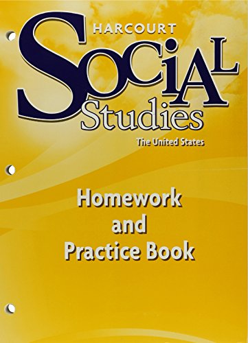 Beispielbild fr Social Studies, Grade 5 Homework & Practice Book United States: Harcourt School Publishers Social Studies zum Verkauf von Revaluation Books