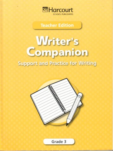9780153495342: Trophies Writer Companion:supprt and Practice for Writing Grade 3: Teacher Edition (Harcourt School Publishers Trophies)