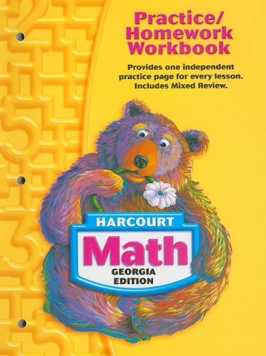 What are some math practice workbooks by Harcourt?