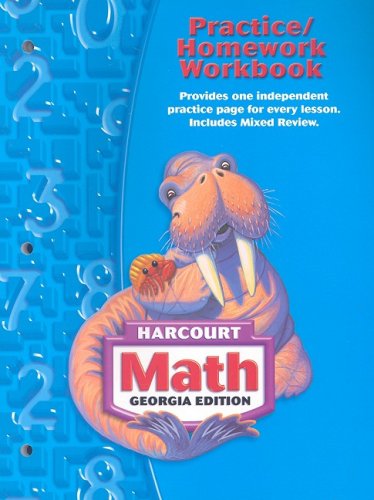 What are some math practice workbooks by Harcourt?