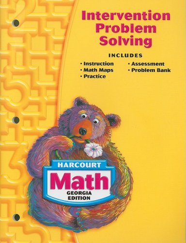 Harcourt Math Georgia Edition Intervention Problem Solving Grade 1 (Harcourt School Publishers Math) - HARCOURT SCHOOL PUBLISHERS