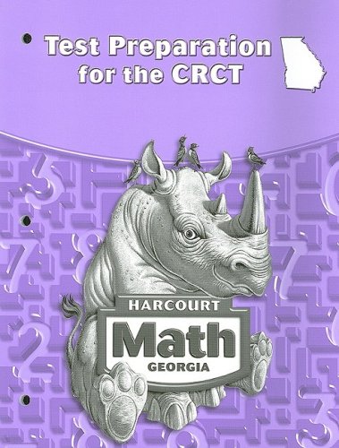 9780153496356: Harcourt School Publishers Math Georgia: Test Preparation Student Edition Grade 4