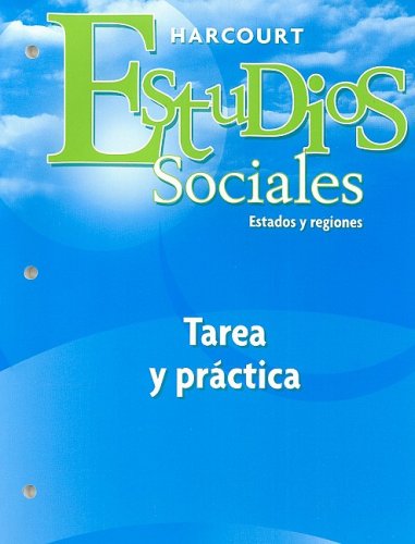 Beispielbild fr Harcourt Estudios Sociales: Student Homework & Practice Book Grade 4 States & Regions (Spanish Edition) zum Verkauf von SecondSale