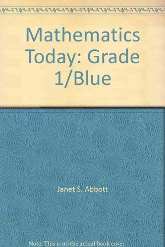 Stock image for Mathematics Today: Grade 1/Blue for sale by ThriftBooks-Dallas