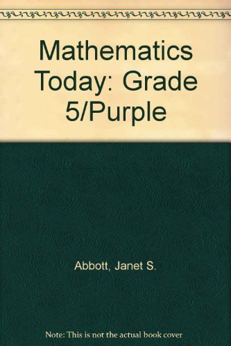 Stock image for Mathematics Today: Grade 5/Purple for sale by HPB-Red