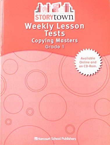 Stock image for Storytown: Weekly Lesson Tests Copying Masters Student Edition Grade 1 for sale by Allied Book Company Inc.