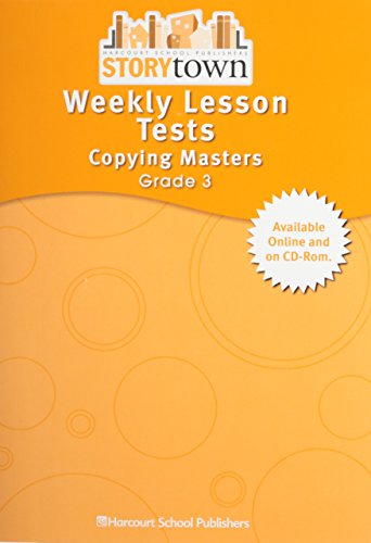 Stock image for Storytown: Weekly Lesson Tests- Copying Masters, Grade 3 for sale by dsmbooks