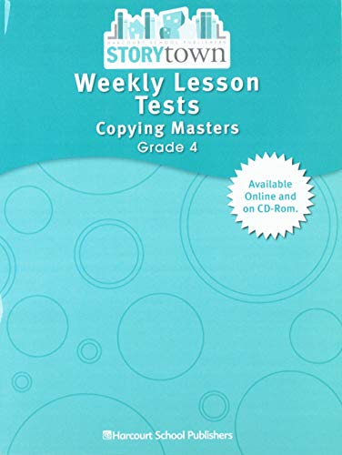 Stock image for Storytown: Weekly Lesson Tests Copying Masters Student Edition Grade 4 for sale by HPB-Red