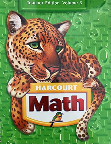 Stock image for Harcourt Math, Teacher Edition, Vol. 3, Grade 5 for sale by Walker Bookstore (Mark My Words LLC)